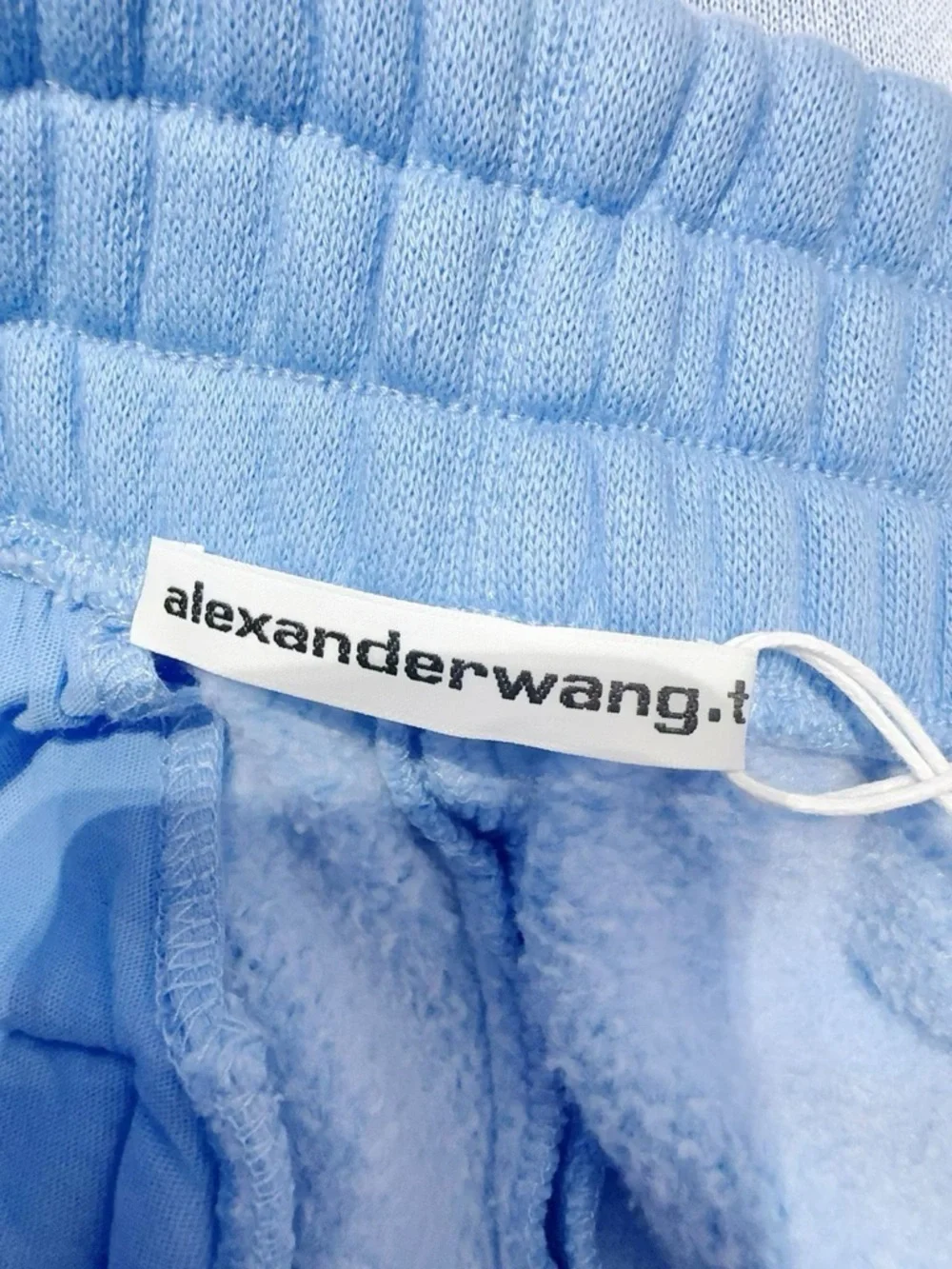 🚩steal Alexander Wang Pastel Blue Fleece Joggers - Picture 4 of 6